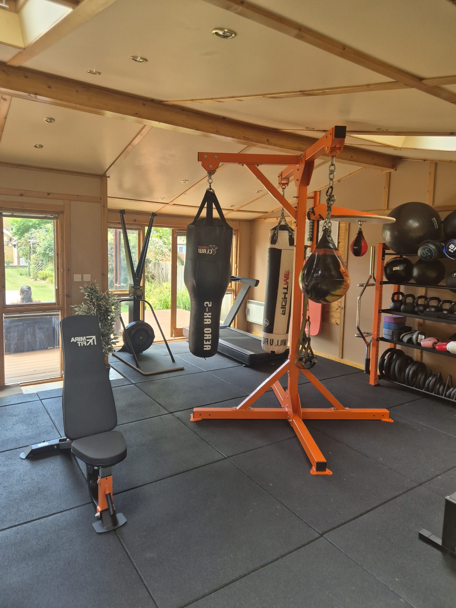Osterley PT Studio interior with free weights and punch bags