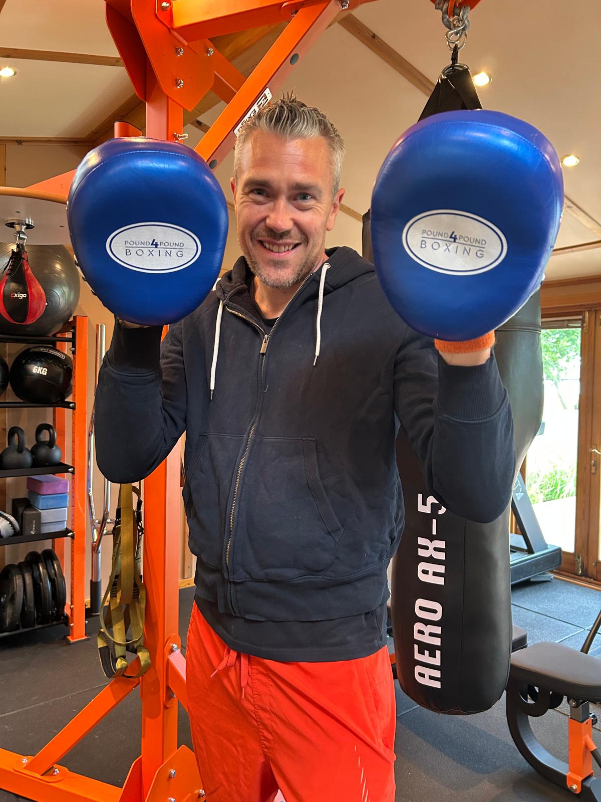 Boxing pads for fitness training